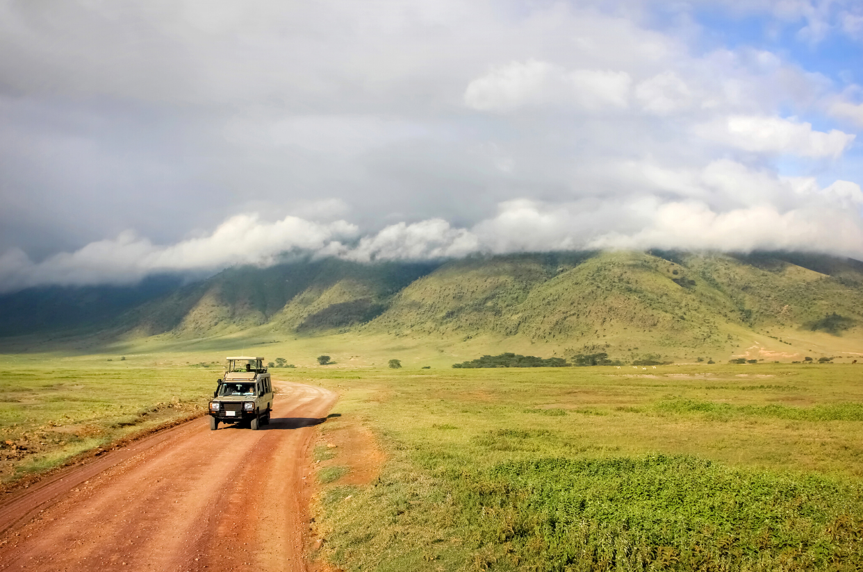 Arusha Attractions - Van safari com o Monte Meru